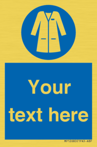 Custom Mandatory: Wear laboratory coat